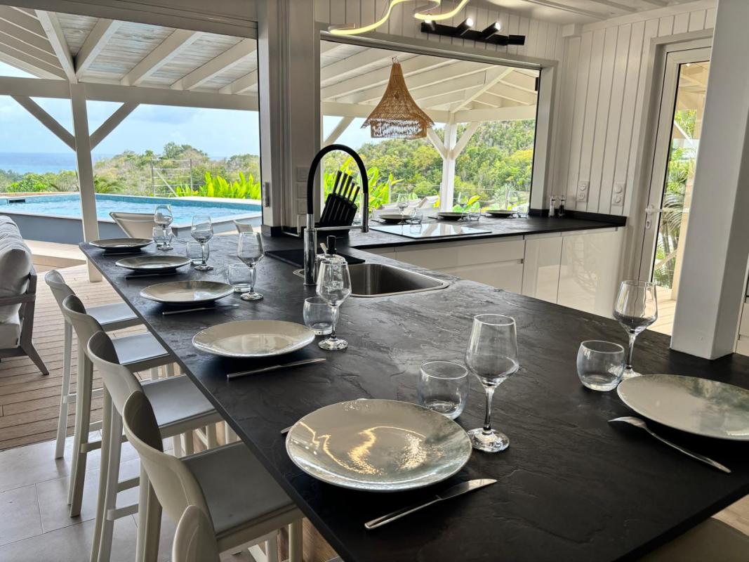 Location-5 suites-diamant-10 personnes-vue mer ilot